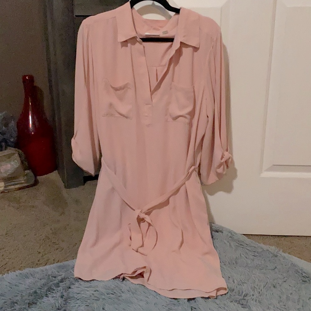 Blush dress chiffon